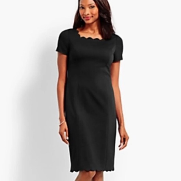 talbots black dress